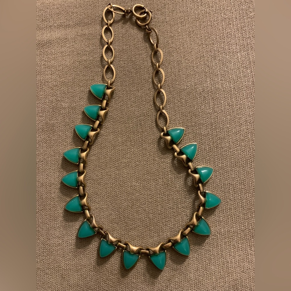 Vintage Necklace with green stones